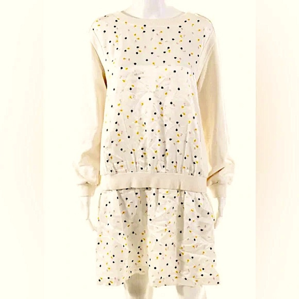 See By Chloe Cream Polka Dot Dress